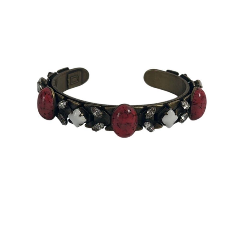 Dannijo Crystal & Resin Cuff Bracelet